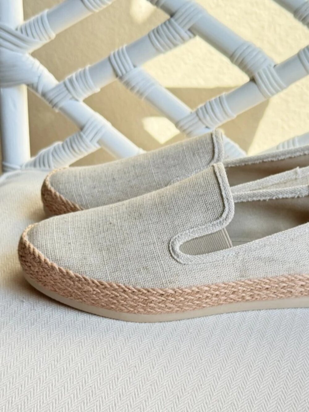 Esprit Nadine Women's Espadrille Slip On Canvas Crochet Beige Size 8.5 NWOB - Picture 3 of 13